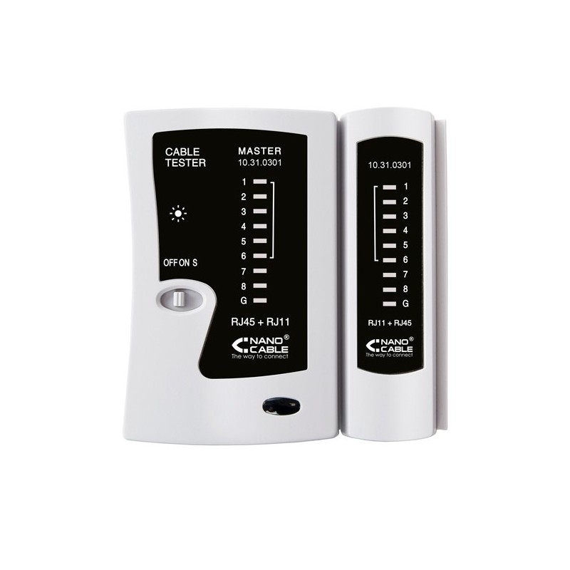 TESTER NANOCABLE 10.31.0301 PARA RJ11-RJ12-RJ45