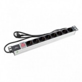 REGLETA 19" 8 TOMAS CON INTERRUPTOR MONOLYTH
