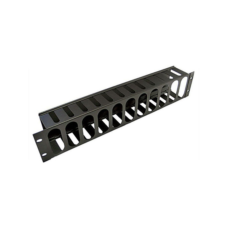 GUIA PARA CABLE 2U METAL CON TAPA 