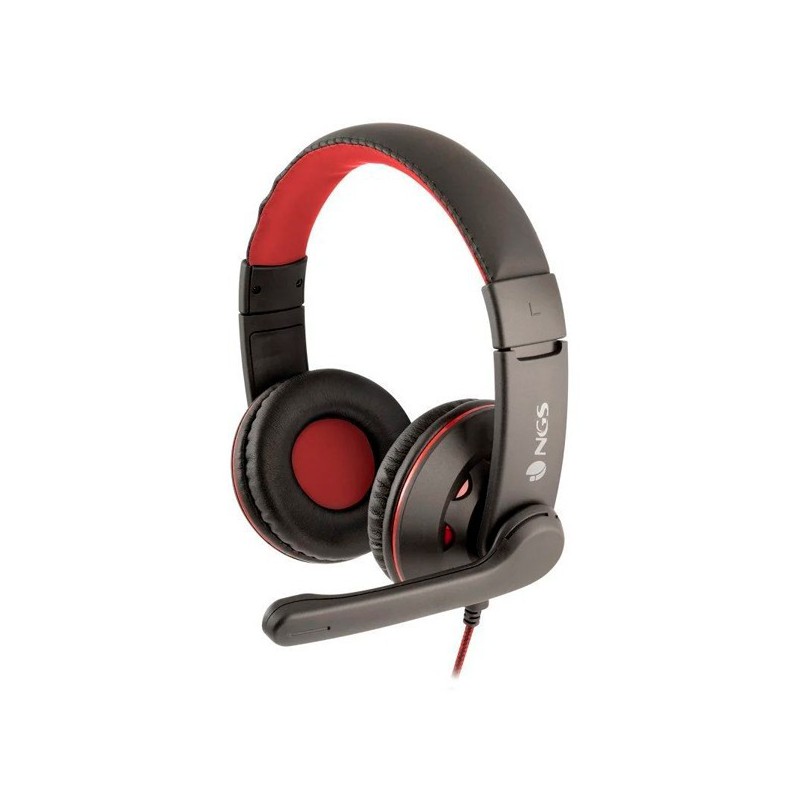 AURICULARES NGS VOX420DJ MICRÓFONO JACK NEG/ROJO