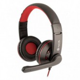 AURICULARES NGS VOX420DJ MICRÓFONO JACK NEG/ROJO