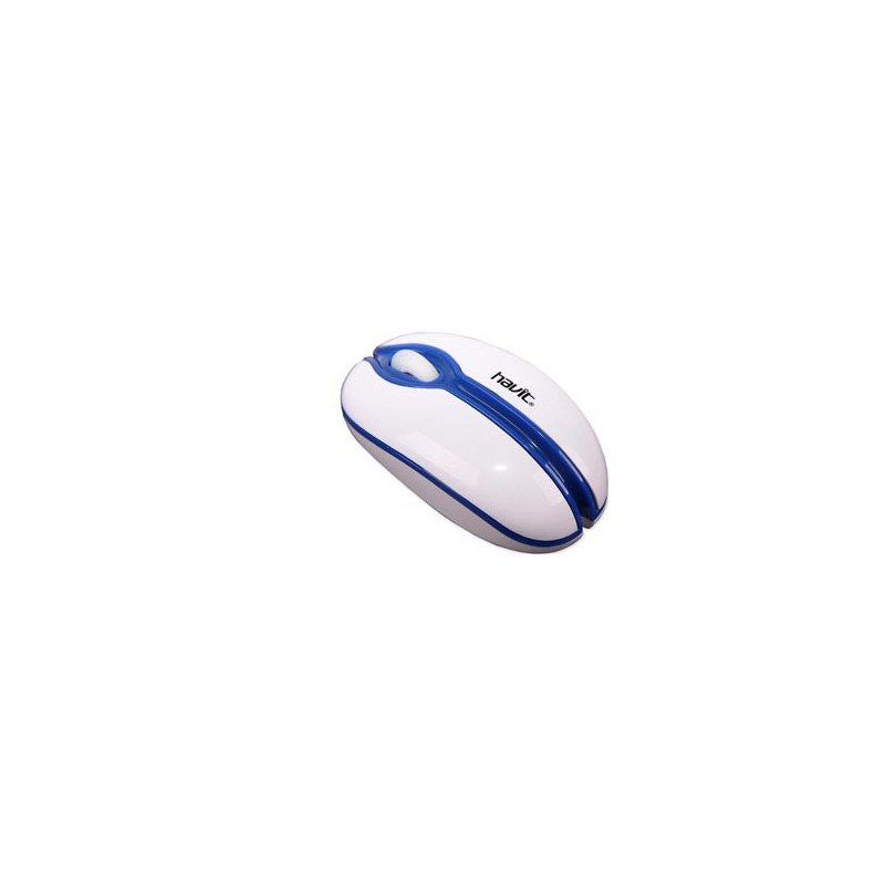 RATON HAVIT HV-MS316 BLANCO/AZUL USB