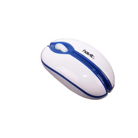 RATON HAVIT HV-MS316 BLANCO/AZUL USB