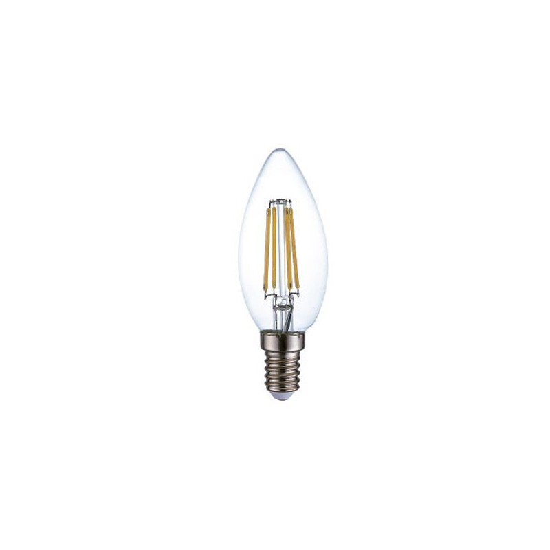 BOMBILLA VELA LED FILAMENTO E14- C30- 4W - 2700K - 400 LM