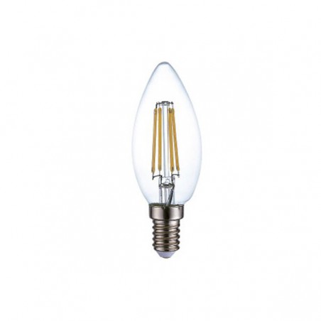BOMBILLA VELA LED FILAMENTO E14- C30- 4W - 2700K - 400 LM