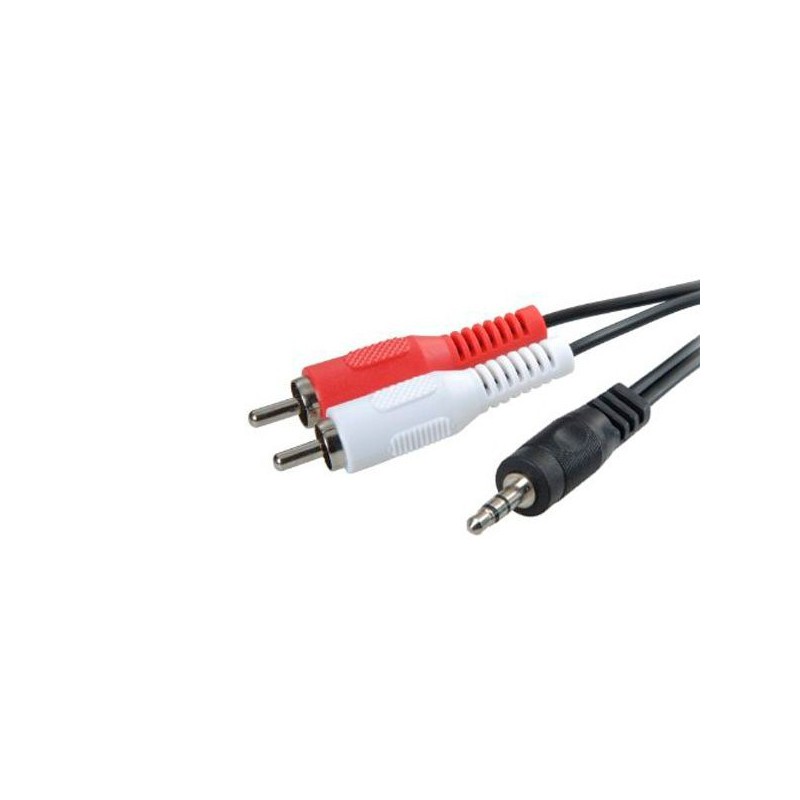 CABLE 3GO JACK 3,5 M A 2XRCA M 2M