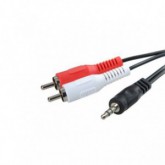 CABLE 3GO JACK 3,5 M A 2XRCA M 2M