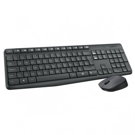 TECLADO+RATON LOGITECH WIRELESS MK235 NEGRO 