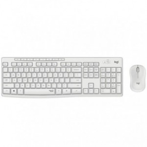 TECLADO+RATON LOGITECH WIRELESS MK295 BLANCO 