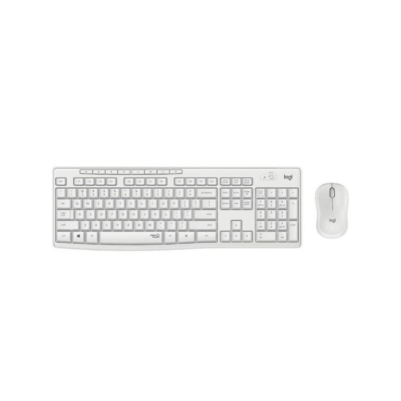 TECLADO+RATON LOGITECH WIRELESS MK295 BLANCO 