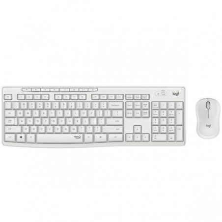 TECLADO+RATON LOGITECH WIRELESS MK295 BLANCO 