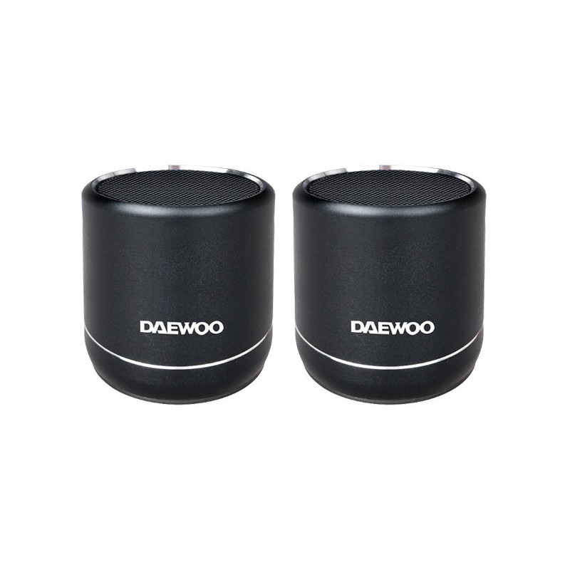 ALTAVOZ PORTATIL BLUETOOTH DAEWOO DUO 5W+5W BLACK DBT-212D