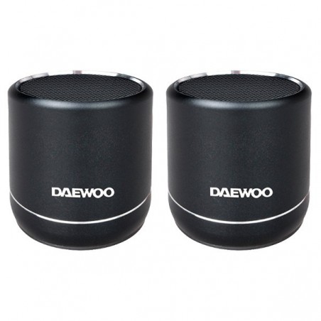 ALTAVOZ PORTATIL BLUETOOTH DAEWOO DUO 5W+5W BLACK DBT-212D