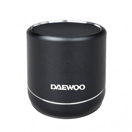 ALTAVOZ PORTATIL BLUETOOTH DAEWOO 5W BLACK DBT-212 SINGLE*