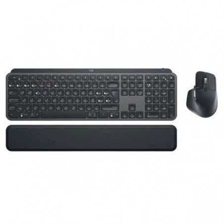 TECLADO+RATÓN+REPOSAMUÑECAS LOGITECH WIRELESS MX KEYS NEGRO