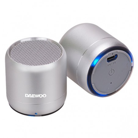 ALTAVOZ PORTATIL BLUETOOTH DAEWOO DUO 5W+5W SILVER  DBT-212D