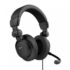 AURICULARES TRUST COMO CON MICROFONO JACK 3.5 NEGRO