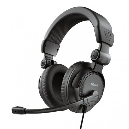 AURICULARES TRUST COMO CON MICROFONO JACK 3.5 NEGRO