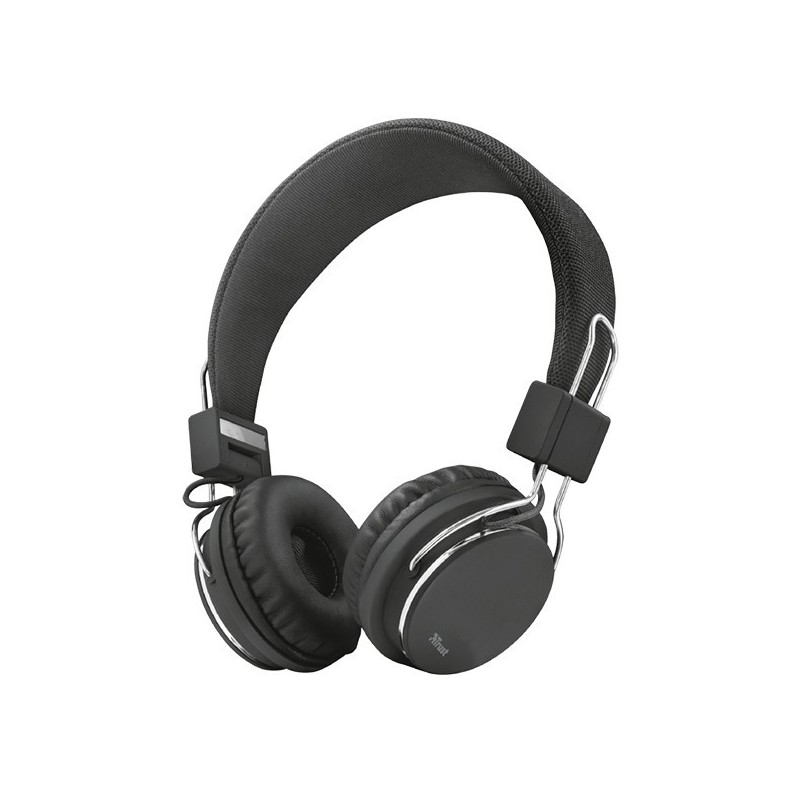 AURICULARES TRUST URBAN ZIVA MICRÓF.INTEG 1 JACK 3.5 NEGRO
