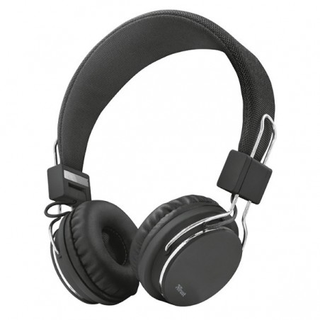 AURICULARES TRUST URBAN ZIVA MICRÓF.INTEG 1 JACK 3.5 NEGRO