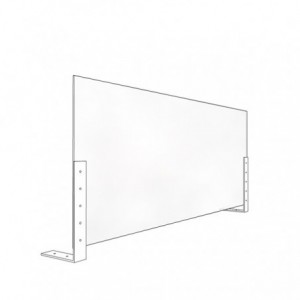 MAMPARA APPROX ACRILICA PROTECCION APPAPSADJUSTABLE 1200X500