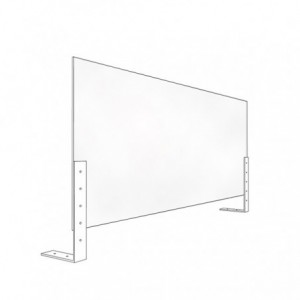 MAMPARA APPROX ACRILICA PROTECCION APPAPSADJUSTABLE 1200X500