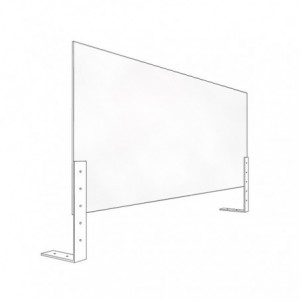 MAMPARA APPROX ACRILICA PROTECCION APPAPSADJUSTABLE 1200X500