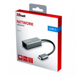 ADAPTADOR TRUST USB TIPO-C A RJ45 DALYX /1000MBPS