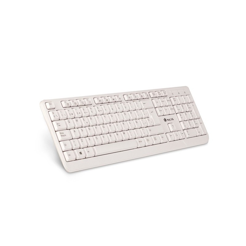 TECLADO NGS SPIKE BLANCO
