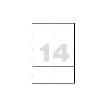 ETIQUETAS LASER 105 X 42.3 C/ 250    