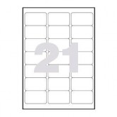 ETIQUETAS LASER  63X 38 C/100 CANTO ROMO