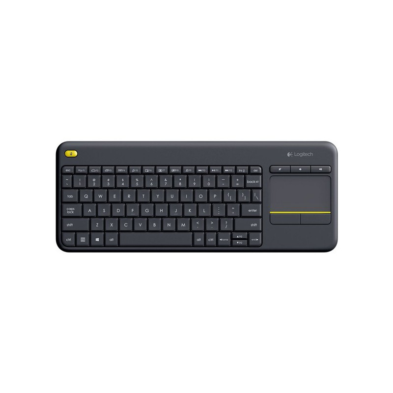 TECLADO LOGITECH WIRELESS K400 PLUS TOUCHPAD NEGRO 