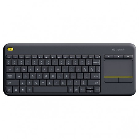 TECLADO LOGITECH WIRELESS K400 PLUS TOUCHPAD NEGRO 