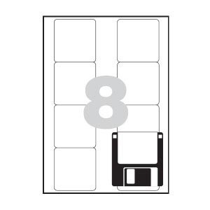 ETIQUETAS LASER  70X 70 C/100 CANTO ROMO