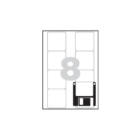 ETIQUETAS LASER  70X 70 C/100 CANTO ROMO