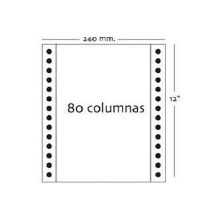 PAPEL CONTINUO 240X12 BLANCO 1T X 2.5