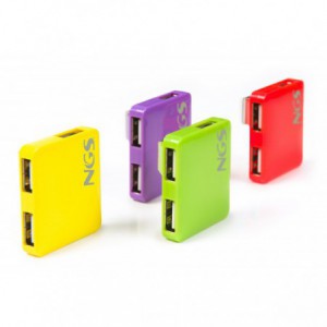 MULTIPLICADOR NGS 4 PORT USB 2.0 REDMICROHUB
