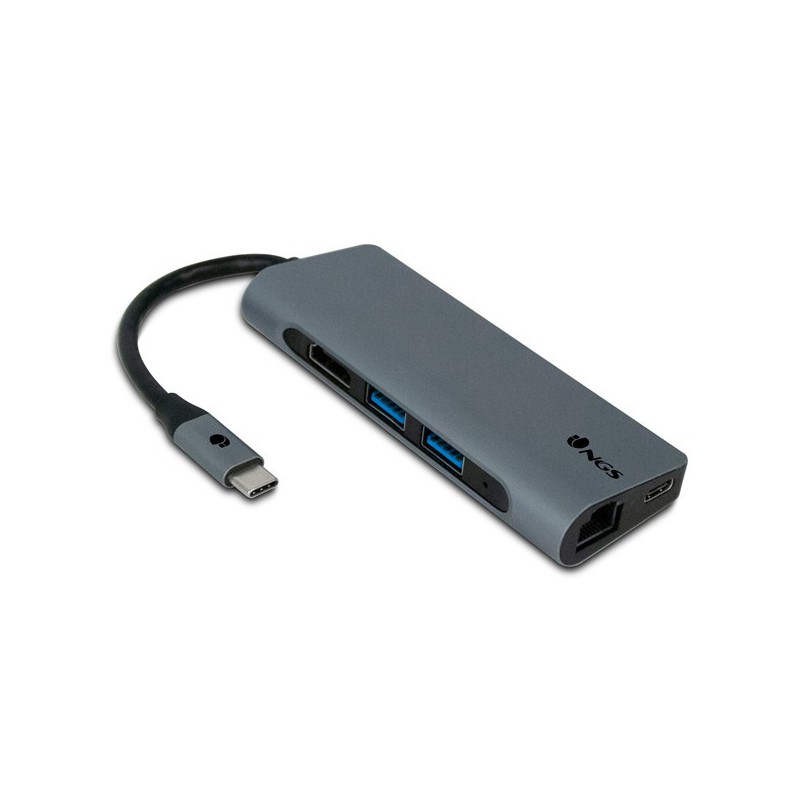 HUB NGS WONDERDOCK7 TIPO C A 2USB/USB C/HDMI/RJ45/SD