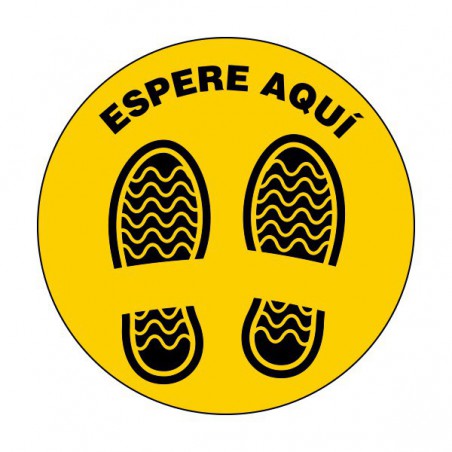 ETIQUETA DISTANCIA DE SEGURIDAD CIRCULAR 40 Ø  1 UND 