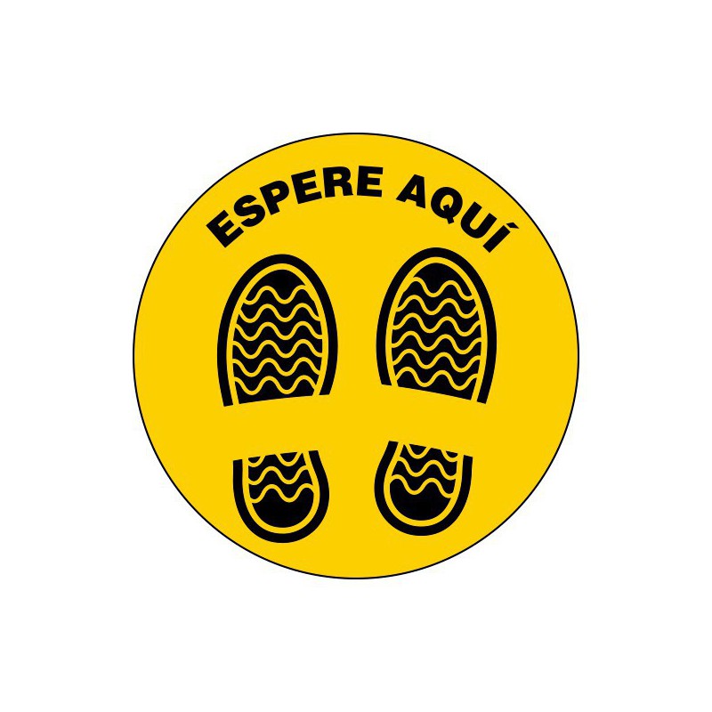 ETIQUETA DISTANCIA DE SEGURIDAD CIRCULAR 40 Ø  10 UND 