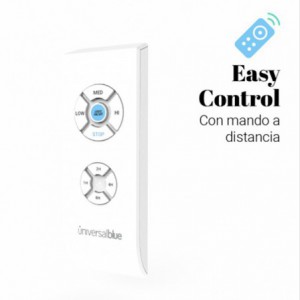 VENTILADOR TECHO GALERNA 3042 INOX ASPAS TRANSLÚCIDAS 106 CM