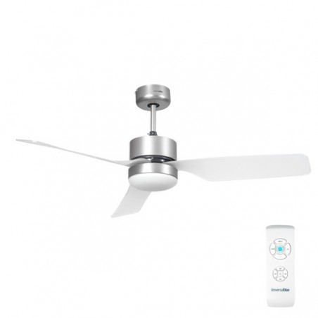 VENTILADOR TECHO GALERNA 3052 INOX ASPAS TRANSLÚCIDAS 132 CM