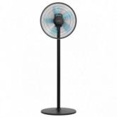 VENTILADOR DE PIE ZERMATT 3046B RADIAL NEGRO BASE RED. 45W