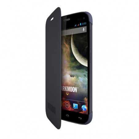 FUNDA WIKO CON TAPA DARKMOON AZUL