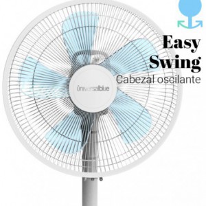 VENTILADOR DE PIE ZERMATT 3046W RADIAL BLANCO BASE RED. 45W