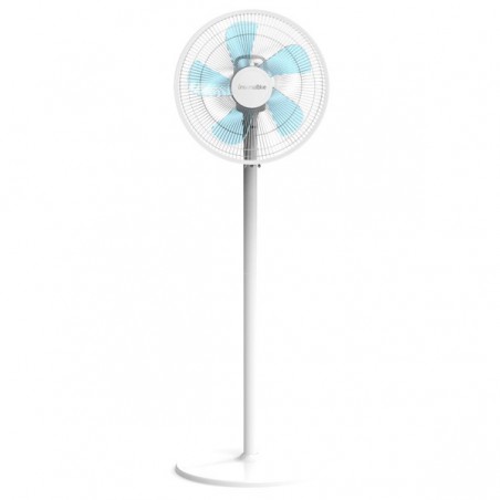 VENTILADOR DE PIE ZERMATT 3046W RADIAL BLANCO BASE RED. 45W