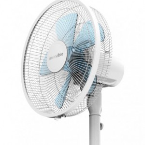 VENTILADOR DE PIE ZERMATT 3046W RADIAL BLANCO BASE RED. 45W