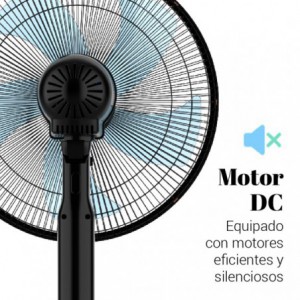VENTILADOR DE PIE ZERMATT 3025 B SILENCIOSO NEGRO 25W
