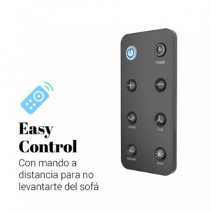 VENTILADOR DE PIE ZERMATT 3025 B SILENCIOSO NEGRO 25W