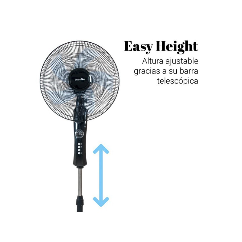 VENTILADOR DE PIE ZERMATT 3050 B CON DISPLAY NEGRO 50W